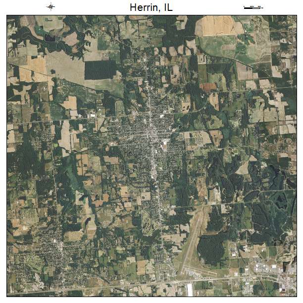 Herrin, IL air photo map