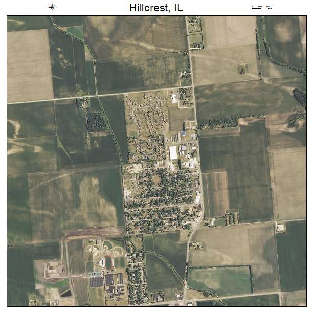 Hillcrest, IL air photo map