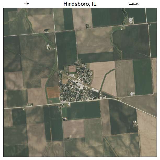 Hindsboro, IL air photo map