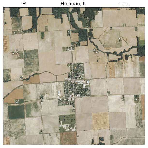 Hoffman, IL air photo map