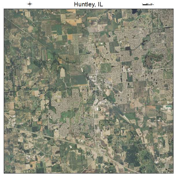 Huntley, IL air photo map