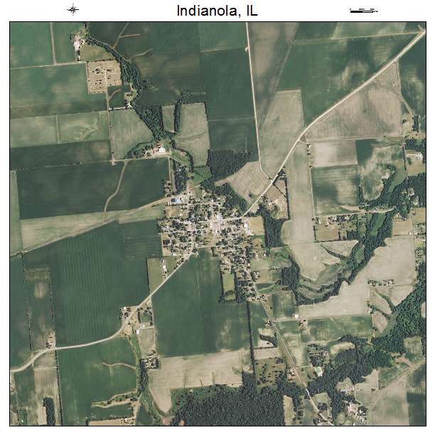 Indianola, IL air photo map