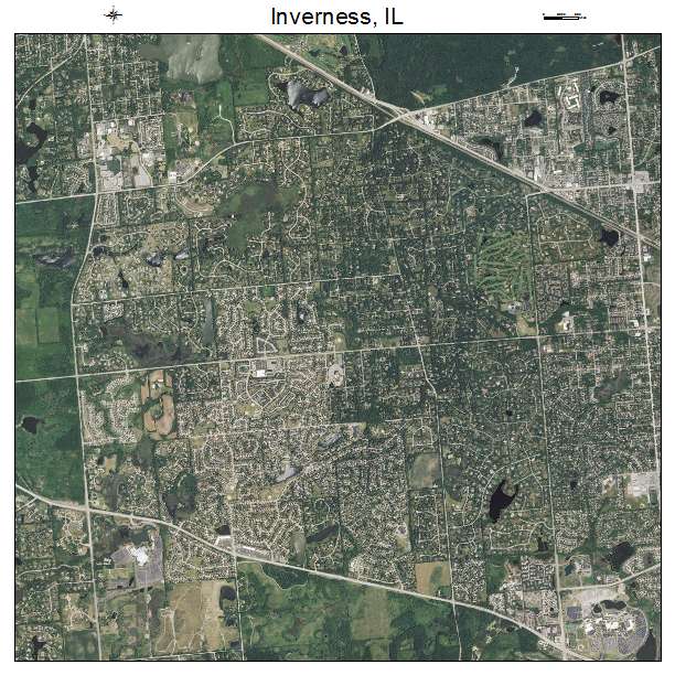 Inverness, IL air photo map