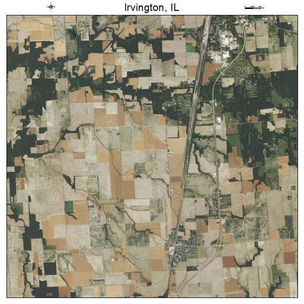 Irvington, IL air photo map
