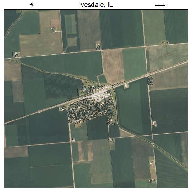 Ivesdale, IL air photo map