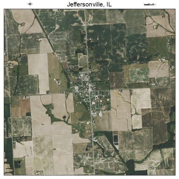 Jeffersonville, IL air photo map