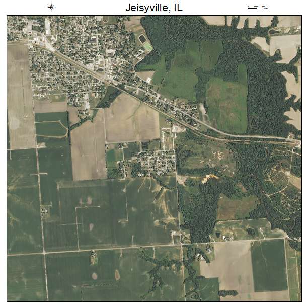 Jeisyville, IL air photo map