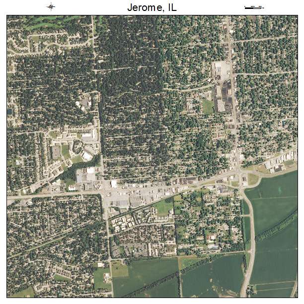 Jerome, IL air photo map