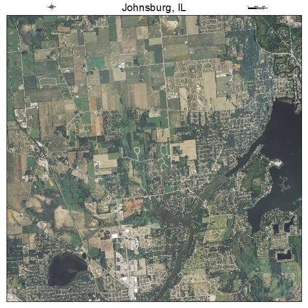 Johnsburg, IL air photo map