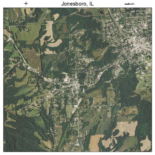 Jonesboro, IL air photo map