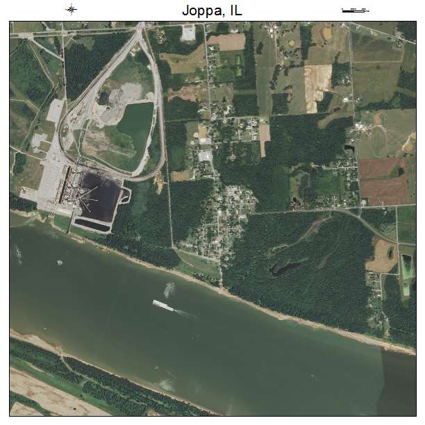 Joppa, IL air photo map