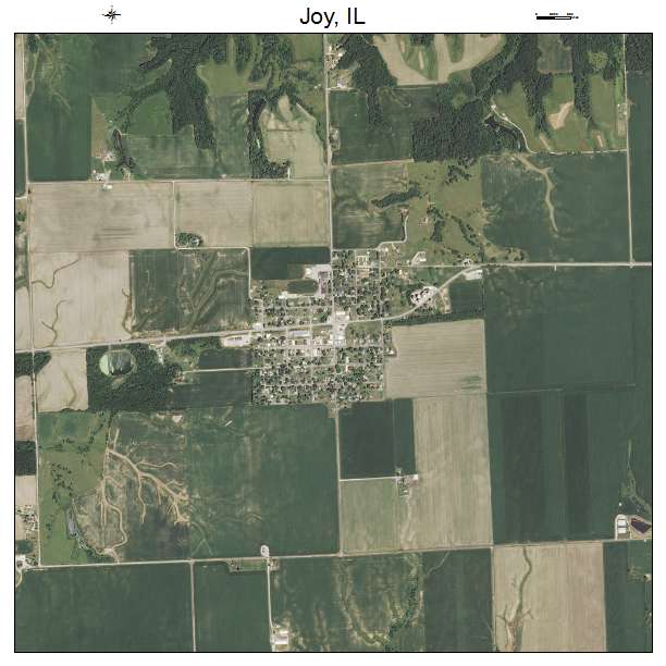 Joy, IL air photo map