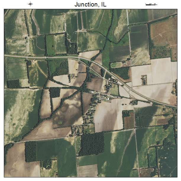 Junction, IL air photo map