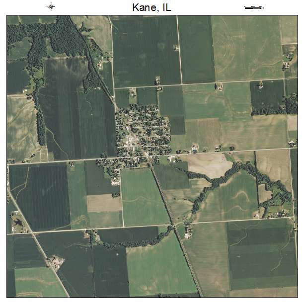 Kane, IL air photo map