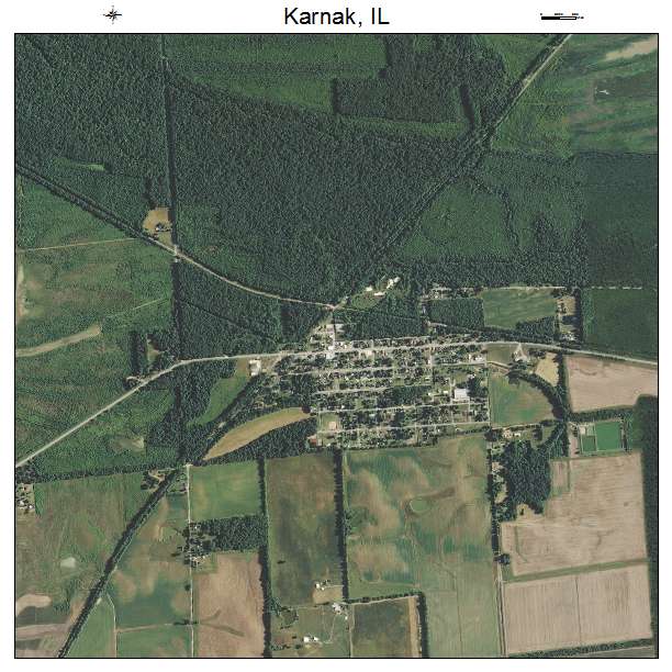 Karnak, IL air photo map