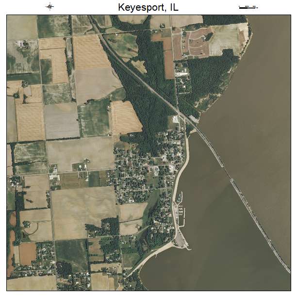 Keyesport, IL air photo map