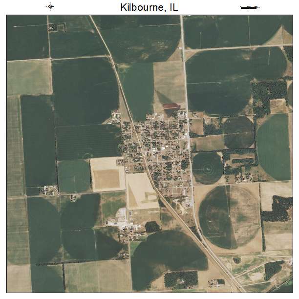 Kilbourne, IL air photo map