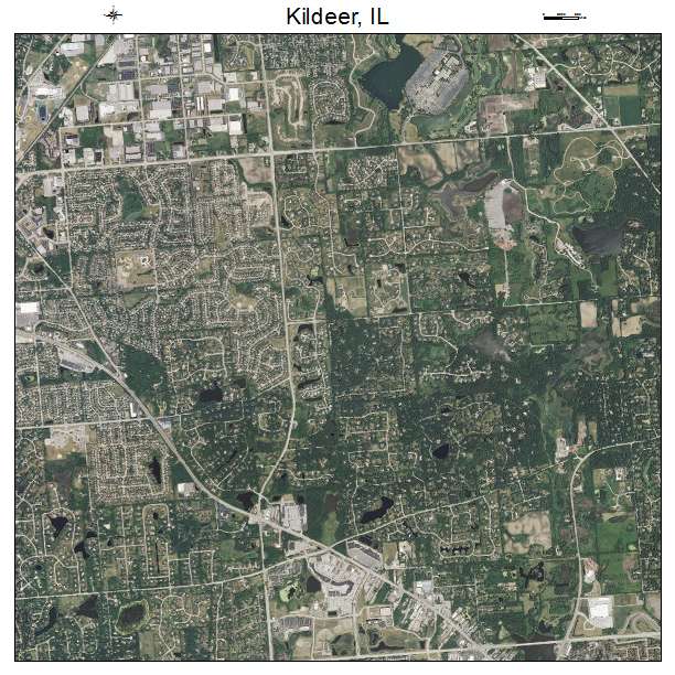 Kildeer, IL air photo map
