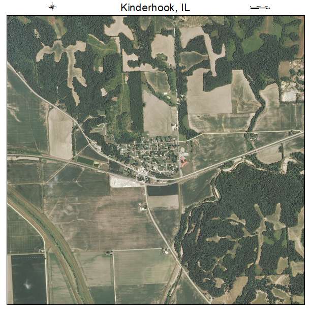 Kinderhook, IL air photo map