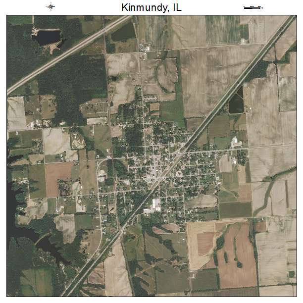 Kinmundy, IL air photo map