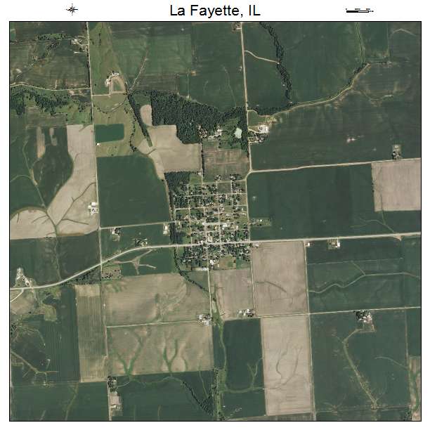 La Fayette, IL air photo map