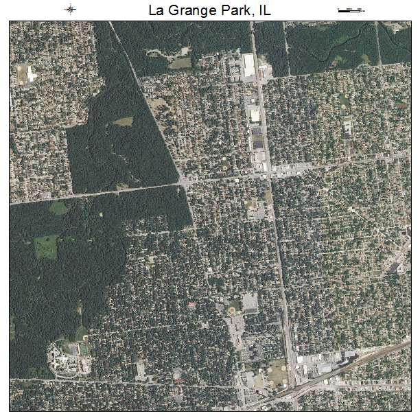 La Grange Park, IL air photo map