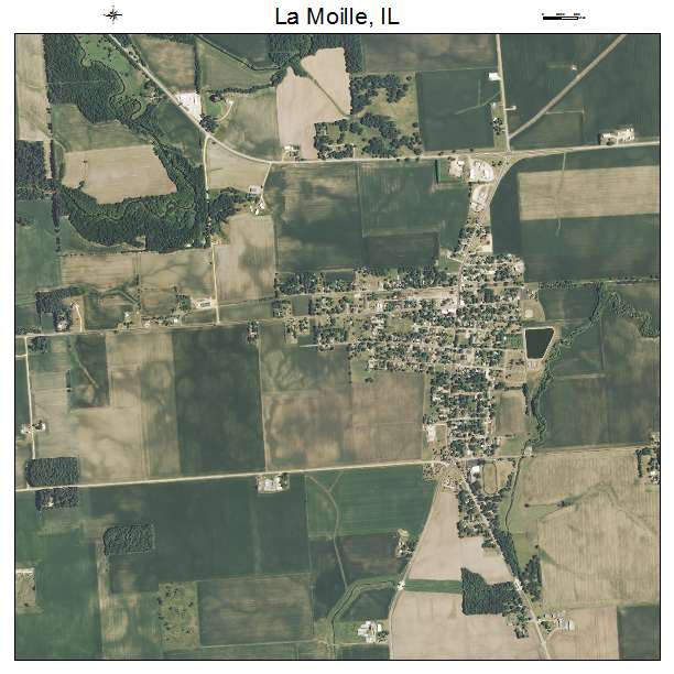 La Moille, IL air photo map