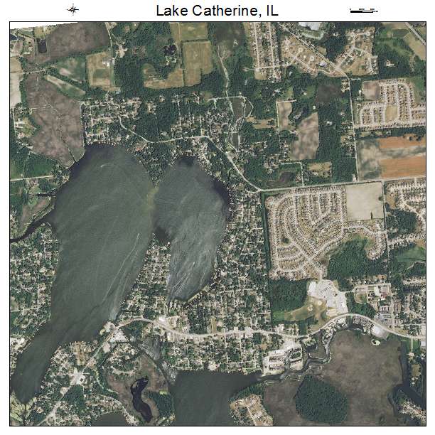 Aerial Photography Map of Lake Catherine, IL Illinois