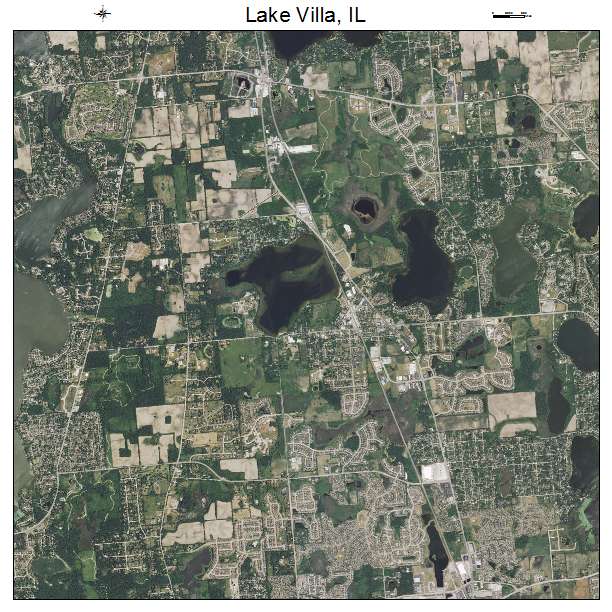 Lake Villa, IL air photo map