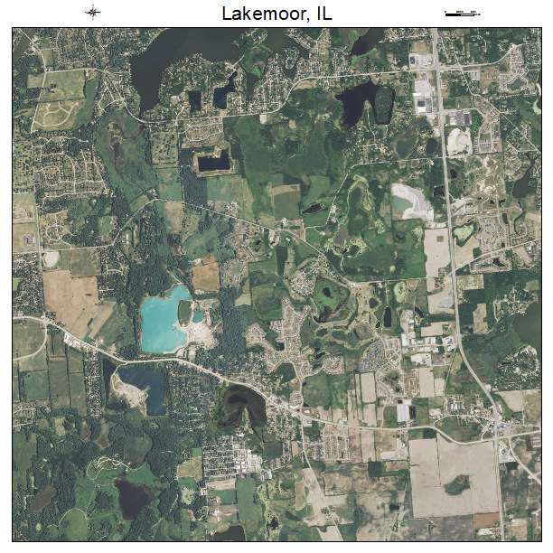 Lakemoor, IL air photo map