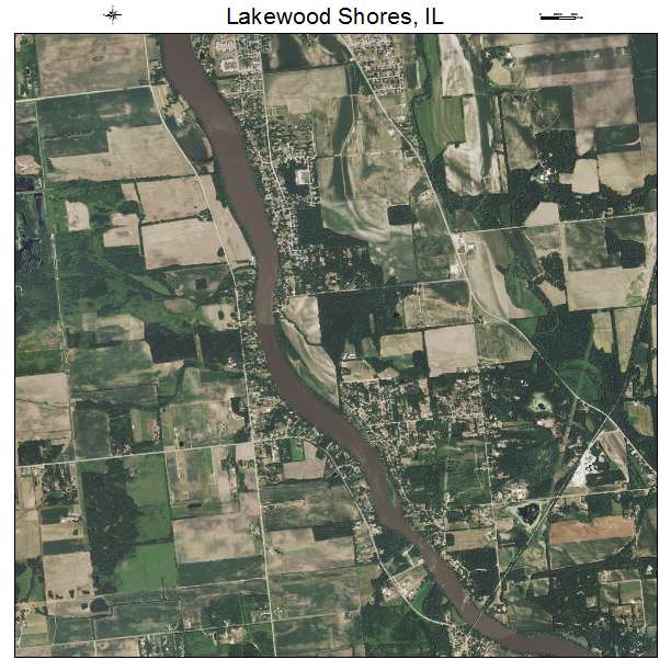 Lakewood Shores, IL air photo map