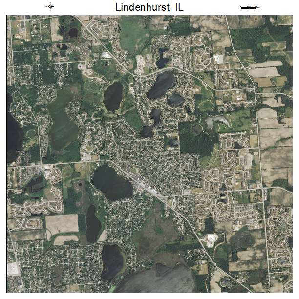 Lindenhurst, IL air photo map