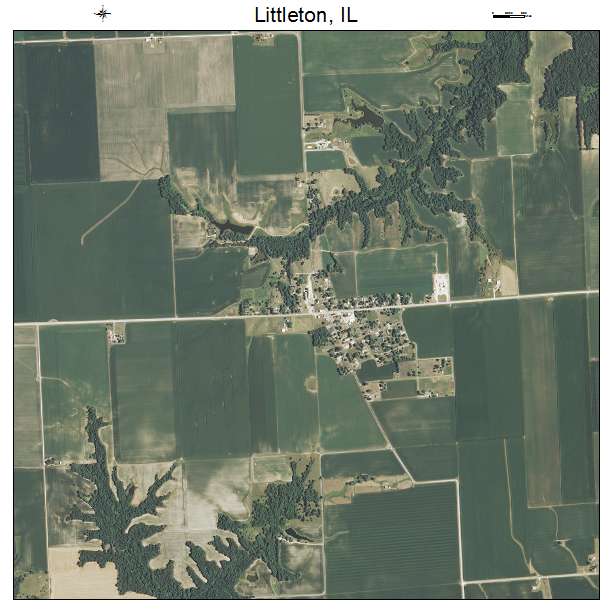 Littleton, IL air photo map