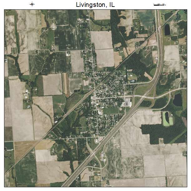 Livingston, IL air photo map