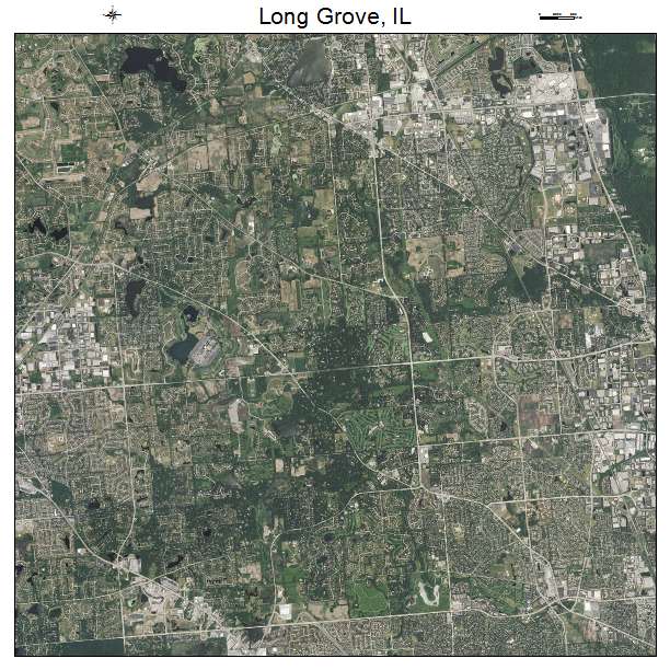Long Grove, IL air photo map