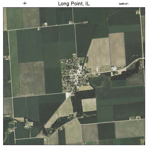 Long Point, IL air photo map