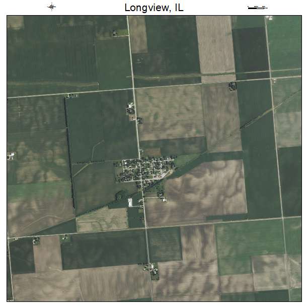 Longview, IL air photo map