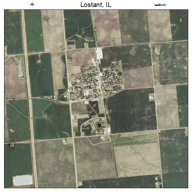 Lostant, IL air photo map