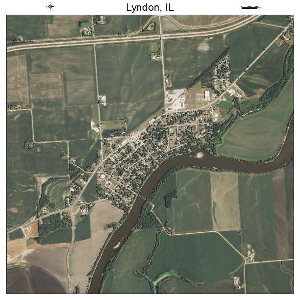Lyndon, IL air photo map