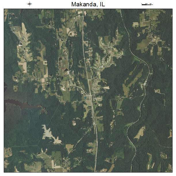 Makanda, IL air photo map