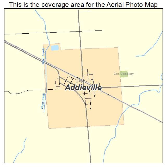 Addieville, IL location map 
