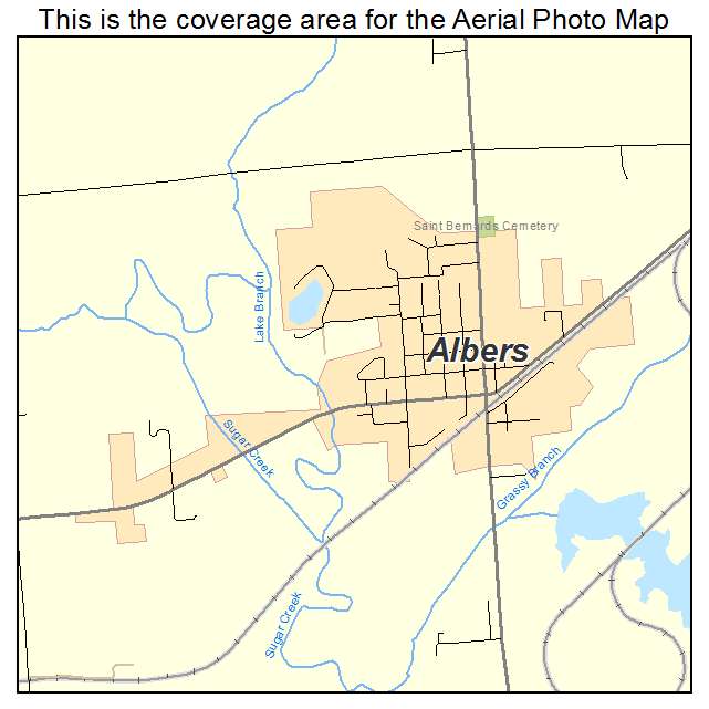 Albers, IL location map 