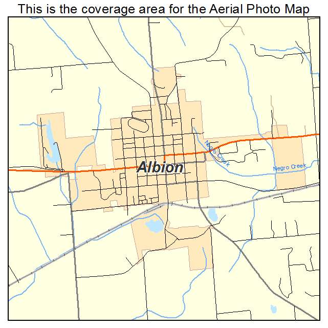 Albion, IL location map 