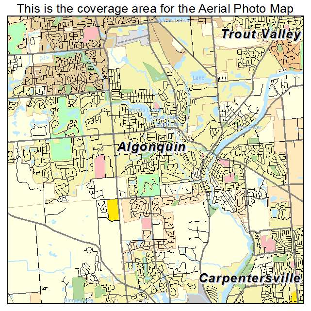 Algonquin, IL location map 