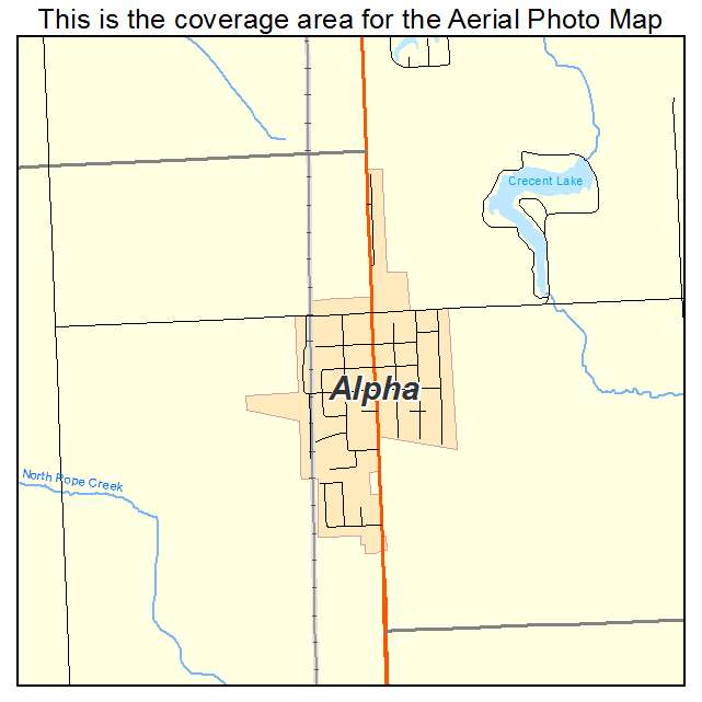 Alpha, IL location map 
