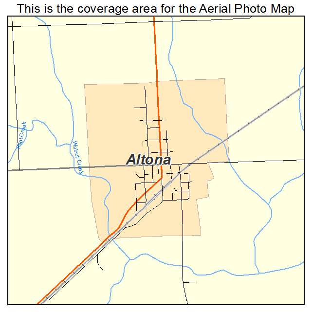 Altona, IL location map 