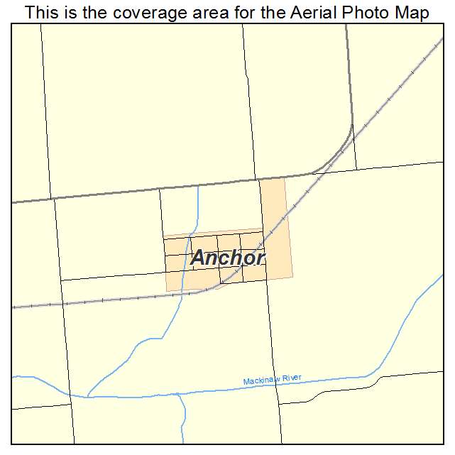 Anchor, IL location map 