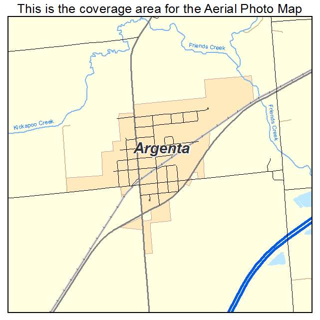 Argenta, IL location map 