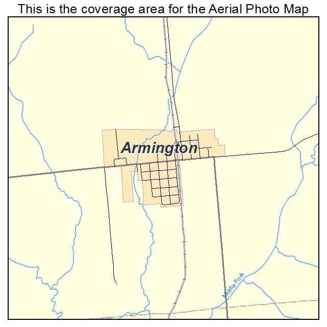 Armington, IL location map 