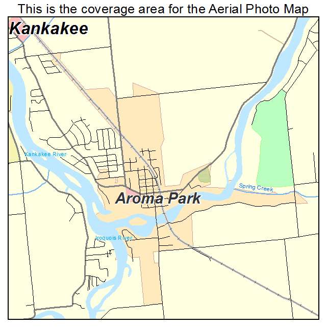 Aroma Park, IL location map 